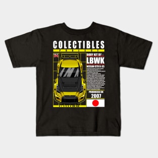 JDM LIBERTYWALK NISSAN GTR R-35 YELLOW Kids T-Shirt